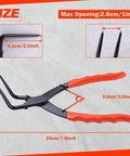 Internal Master Cylinder Snap Ring Pliers 90 Degree Long Nose Pliers Heavy Duty Retaining Ring Pliers With PVC Handle