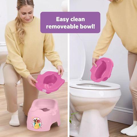 Disney Princess Toddler Potty Training Seat Big Kid Leap With Removable Bowl Splash Guard Super Comfy High Back Support For Tiny Humans Up To Fifty Pounds No Sweat Cleanup Kid Approved