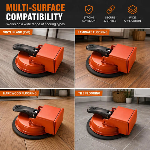 DIY Floor Gap Fixer Tool With Heavy Duty Vacuum Suction Cup For Vinyl Plank LVP Laminate Hardwood And Tile Floors No Fuss Gap Repairs Plank Gap Grabber Tool Only on vinyl, laminate, hardwood, and tile