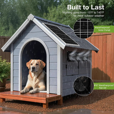 Solar Powered 3 Fan Kit With 25W High Velocity Waterproof Exhaust Fans For Outdoor Greenhouse Chicken Coop Shed Pet House Weatherproof Low Noise Operation No Battery Backup Easy Mount