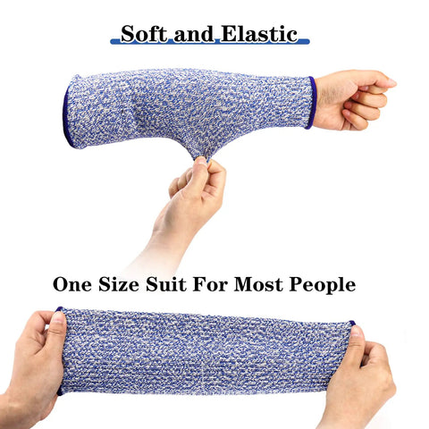 Level 5 Cut Resistant Arm Sleeves 6 Pairs 31cm Unisex Anti Abrasion Anti Scratch Anti Bite Protection For Arm Garden Kitchen Work
