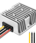 Heavy Duty DC To DC Voltage Converter Regulator Step Down From 36V Or 48V To 12V At 20 Amps 240 Watts with heat sink and wires.
