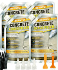 Self Leveling Concrete Crack Filler Waterproof Fast Dry Sealant Pour And Go Flexible DIY Crack Sealer For Driveway Sidewalk Patio Garage Asphalt 4 Pack.