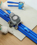 Heavy Duty Manual Ceramic Tile Cutter Machine, Pro Grade Workhorse For Large Porcelain Tiles Up To 87 Inches, 2023 Model cutting action