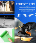 Two Part Epoxy Putty For Underwater And Above Water Repairs Pro Grade Pool Leak Sealer And Crack Filler shown in use