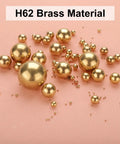 400 Pcs 1mm Solid Brass Bearing Balls G200 Precision Spheres For Machinery Automotive And DIY Gear Projects Made From H62 Brass With Solid Wear And Corrosion Resistance Ideal For Bearings Balancing Prototyping And Crafting, H62 brass balls