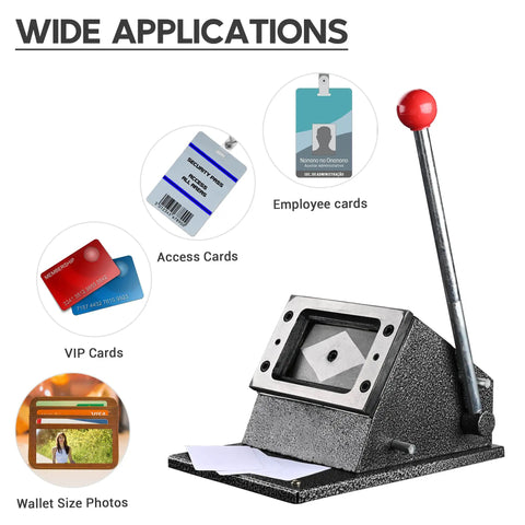 Manual Corner Cutter For Credit Cards And IDs With Round Corners, PVC Card Cutter for passport photos, employee cards, and wallet size photos