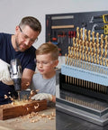 Boltly 115 Piece Cobalt Steel Drill Bit Kit With Self Centering Tips For Tough Metal And Wood Includes Fractional Letter Wire Sizes In Durable Indexed Case Perfect For Any Serious Job.