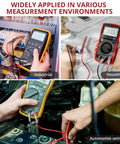 25 Piece Silicone Multimeter Leads Kit With Replaceable Probes CAT III 1000V 20A used in industrial, household, automotive testing