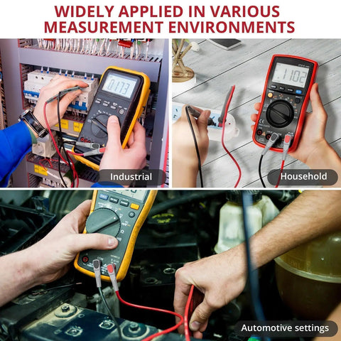 25 Piece Silicone Multimeter Leads Kit With Replaceable Probes CAT III 1000V 20A used in industrial, household, automotive testing