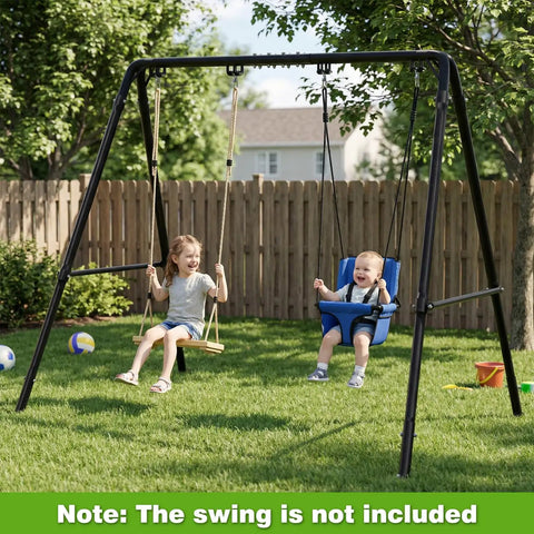 Beefed Up Heavy Duty Porch Swing Stand With Adjustable Height A Frame For Outdoor Patio Garden Deck Holds 440 Lbs Universal Swing