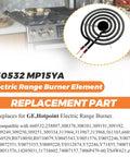 Upgraded Pro Grade 6 Inch 1500W Electric Range Burner Element Ni80Cr20 Four Coil 230V Replacement for Most Electric Stoves