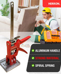 Herron 2 Pack Labor Saving Arm Jacks, Heavy Duty Cabinet Lifters for lifting furniture with durable red handle and base.