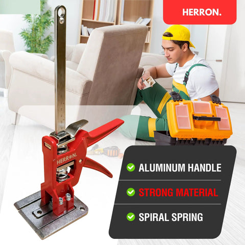 Herron 2 Pack Labor Saving Arm Jacks, Heavy Duty Cabinet Lifters for lifting furniture with durable red handle and base.