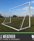 Q Fold Soccer Goal Easy Setup Backyard All Weather 72 By 48 By 24 Inches Includes Net And Ground Pegs No Sag Crossbar