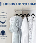 Black Velvet Hangers 50 Pack For Clothes, Non Slip Coat Hangers With 360 Degree Swivel Hooks holding dresses