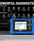 OBD2 Scanner For All Systems With Live Data Readout Clears Check Engine, ABS, SRS And TPMS Codes And Tests Your Battery And Alternator