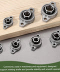 4 Pack KFL08 Pillow Block Bearings 8mm Inner Diameter Self Aligning Mounted Flange Bearing Zinc Alloy Steel ABEC5 for Industrial Machinery
