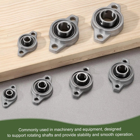 4 Pack KFL08 Pillow Block Bearings 8mm Inner Diameter Self Aligning Mounted Flange Bearing Zinc Alloy Steel ABEC5 for Industrial Machinery