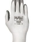 Nylon Glove With Gray Foam Nitrile Coating For Light Oil, Knit Wrist Cuff, Size 11 XX Large, Pack Of 12, All Day Comfort And Dope Grip