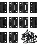 Adjustable Torque Hinges Set 10 Pack GTILE 43x36mm Position Control Door Hinges In Black Includes 40 M4x16 Screws And 4 Countersunk Holes Durable Plastic Construction