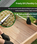 Top Shelf Heavy Duty Hardware Cloth Roll At One Quarter Inch Mesh Measuring Four Foot By Ten Feet With Twenty Three Gauge Steel as a DIY crafting material.
