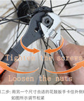 Using Ultra Slim Bike Cone Wrench Set For Tight Hub Gaps Cone Spanner Tool Kit 7 Piece Bicycle Wheel Hub Repair on wheel