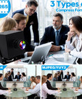 Rock Solid 4K UVC Web Cam With USB And HDMI Dual Screen Output For PC Monitors And Streaming Rigs featuring wide angle clarity in a conference setting.