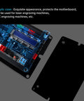 3 Axis GRBL CNC Engraver Controller Board With 36V DC Input And USB shown with protective acrylic case