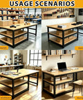Heavy Duty Garage Workbench With Scratch Resistant Solid Wood Top And Lower Shelf For Toolboxes And Shop Gear Knock Out Jobs With Straight Up Durability in creative workspace.
