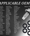 M12x1.75 Oil Drain Plug Kit With 5 Gasket Set, Zinc Coated Iron Bolt, OEM numbers, GMC Chevrolet Ford compatibility
