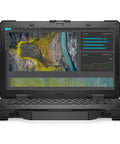 Rock Solid 14 Inch Rugged Laptop Featuring Full HD 1080p Display Intel Core I5 11Th Gen Processor 16GB RAM 512GB SSD Sleek Black Build And Hella Smooth Daily Driver Performance Today open with data on screen.