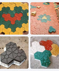 Collection of 2 Pack Concrete Molds For Walkways And Stepping Stones Durable Reusable ABS Paver Molds With Easy Release DIY