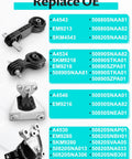 Engine And Transmission Mount Kit For 2006-2011 Civic 1.8L Automatic, direct fit OE replacements A4530, A4534, A4543, A4546