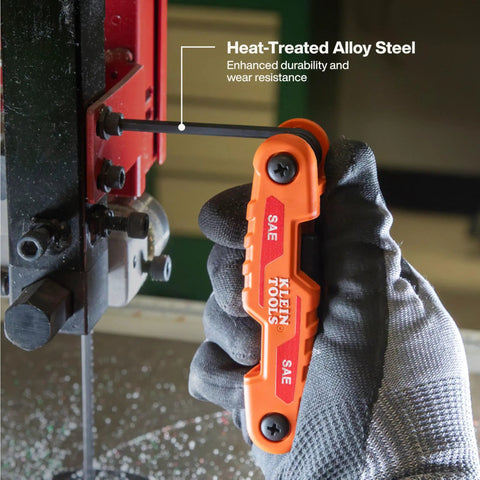 Using Compact Folding Hex Key Set With 25 Sizes In Metric And SAE Plus Torx Keys, Pocket Portable Allen Wrenches