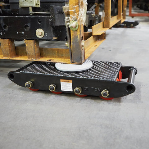 Heavy Duty Machinery Mover Dolly 26,400-Lb Capacity With 8 Rollers Equipment Skates under heavy machinery