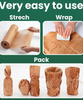 12 Inch By 150 Foot Honeycomb Packing Paper Roll For Moving And Shipping, expandable kraft cushion wrap in use