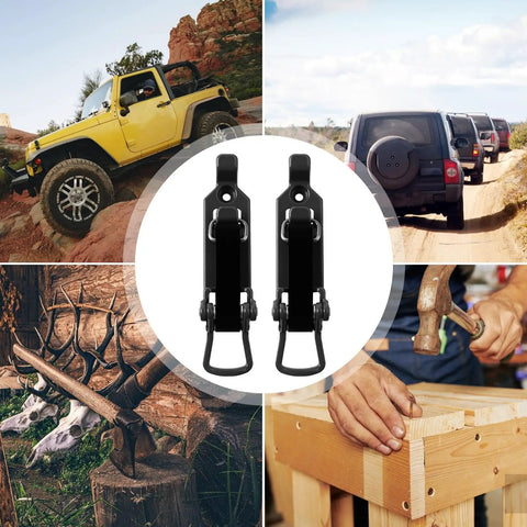 Quick Release Shovel Mount And Axe Holder Kit For Roof Rack And Truck, Tough As Nails Wall Bracket With Metal Rubber Clamps, Space Saving Car Accessory That Keeps Tools Secure On Rough Roads