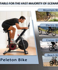 Man using a Peloton bike with Extra Wide Comfort Bike Seat For Men And Women With Memory Foam Cushioned Saddle Ergonomic Design