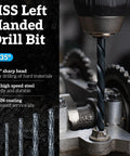 Bolt Extractor Kit 10 Piece Set With Left Hand Drill Bits And HSS M2 Steel Drill Bits Reverse Drill Bit And Bolt Extractor