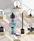 Pinewood Derby Graphite Powder Set With Cleaning Brush 2 Bottles Lubricant Powder For Derby Wheels And Axles Reduces Friction Speed Boost Keeps Axles Smooth Compatible With Derby Kits