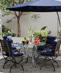 Outdoor Chair Cushions Set Of 2 42x21x4 Inch Cushions For Dining And Rocking Chairs With Ties High Back Comfy Soft Seat Pads