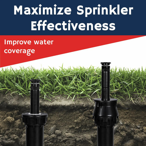 1.5 Inch Pop Up Riser Extension 10 Pack No Dig Stackable Irrigation Adapter for Lawn Sprinklers under Grass