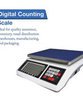 Digital Counting Scale For Parts And Coins With 1g Precision 30kg 66lb Capacity Multiple Unit Options In Kg G Lb Perfect For Inventory Counting QA Checks And Packaging In Warehouses, front view