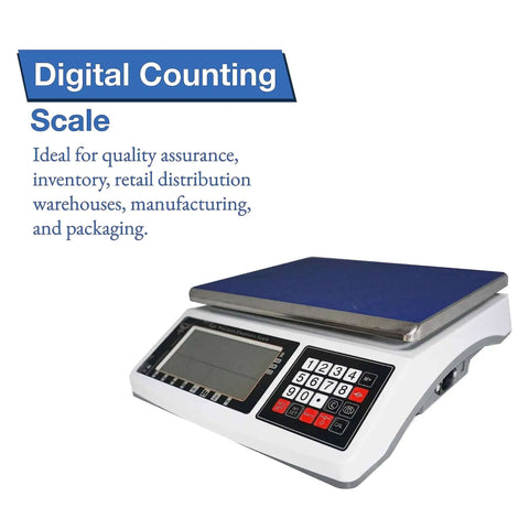 Digital Counting Scale For Parts And Coins With 1g Precision 30kg 66lb Capacity Multiple Unit Options In Kg G Lb Perfect For Inventory Counting QA Checks And Packaging In Warehouses, front view