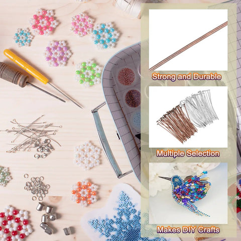 Flat Head Pins For Jewelry Making 200 Pcs 35mm 20 Gauge Brass Head Pins In White And Purple Bronze Perfect For Earrings Necklaces Bracelets Beadwork DIY Craft Projects
