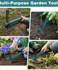 Two Tool Heads Garden Hoe Set With One Handy Handle For Flower Beds And Weeding Easy Install Multi Functional Gardening Kit With Durable Tools