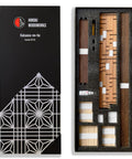Kumiko DIY Kit With Kakuasa No Ha Pattern Ready To Assemble Wall Art, 154 Wood Pieces In Basswood, Cherry, Black Walnut