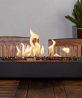 Tabletop Firebowl Fire Pit With Smokeless Odorless Flame Dope Push Button Ignition 33,000 BTU Heat Umbrella Hole Mount