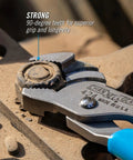 4.5 Inch Slip Joint Pliers With Straight Jaw Tongue And Groove Hardened Steel Construction PERMALOCK Fastener in use